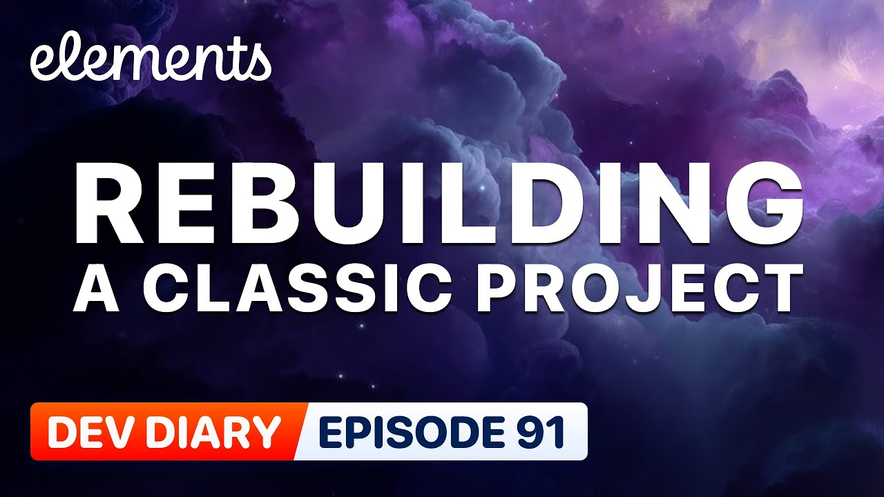 Dev Diary 91 - Rebuilding a Classic Website Project