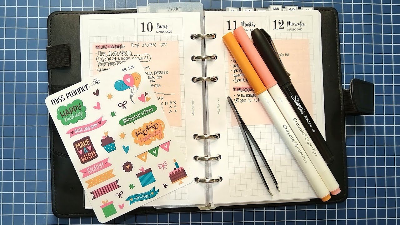 🎂 Planifico Semana del 10 al 16 de Marzo | Semana de mi Cumpleaños | Nuevas Stickers