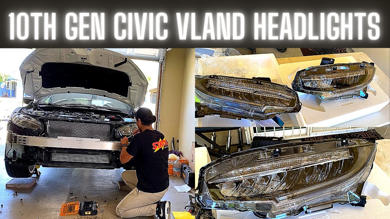 Фары VLAND для Civic Civic хэтчбек 2021 года — фары типа Type R и Touring — Civic 10-го поколения