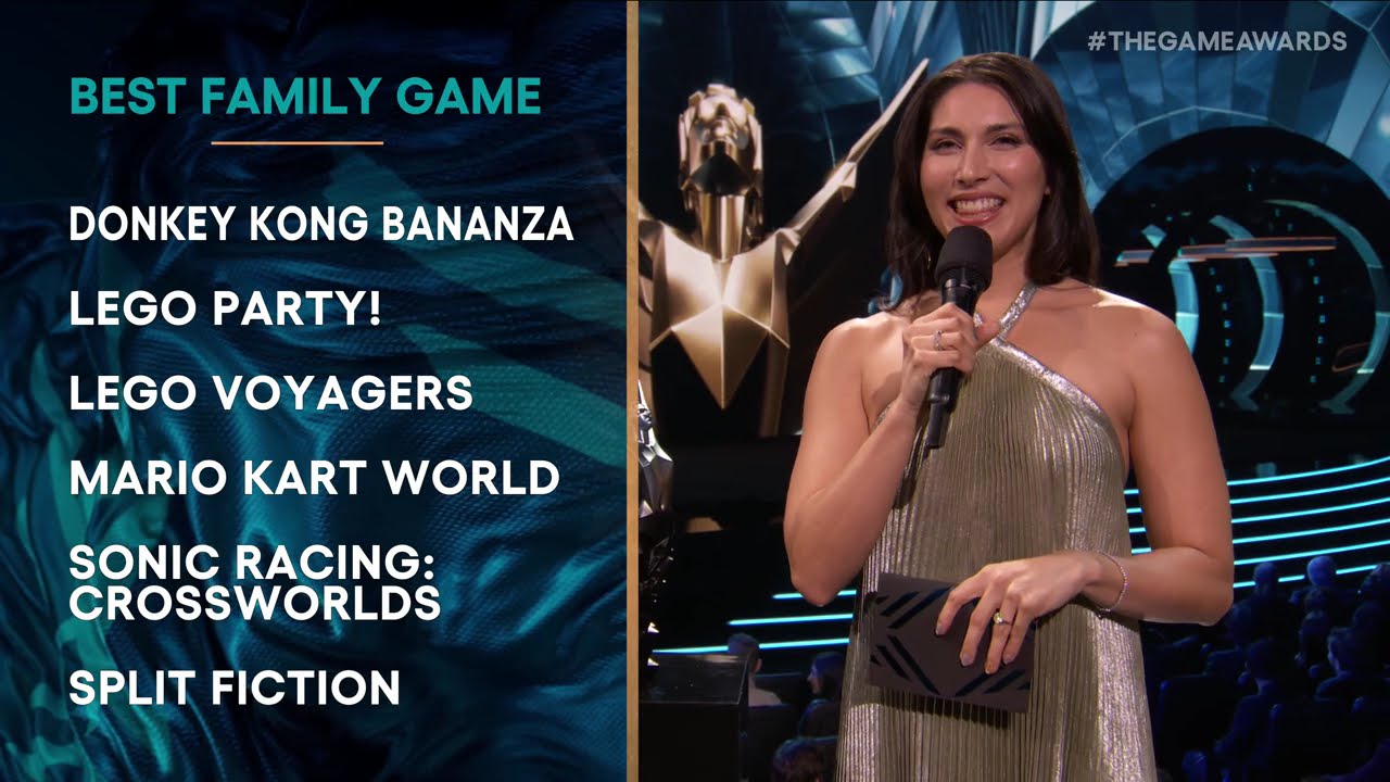 Donkey Kong Bananza Wins Best Family Game at The Game Awards 2025