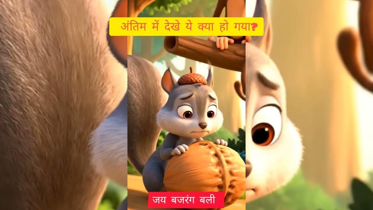 नन्ही गिलहरी और राम सेतु 🐿️🙏 | Ramayan Cartoon Story | सच्ची भक्ति की कहानी