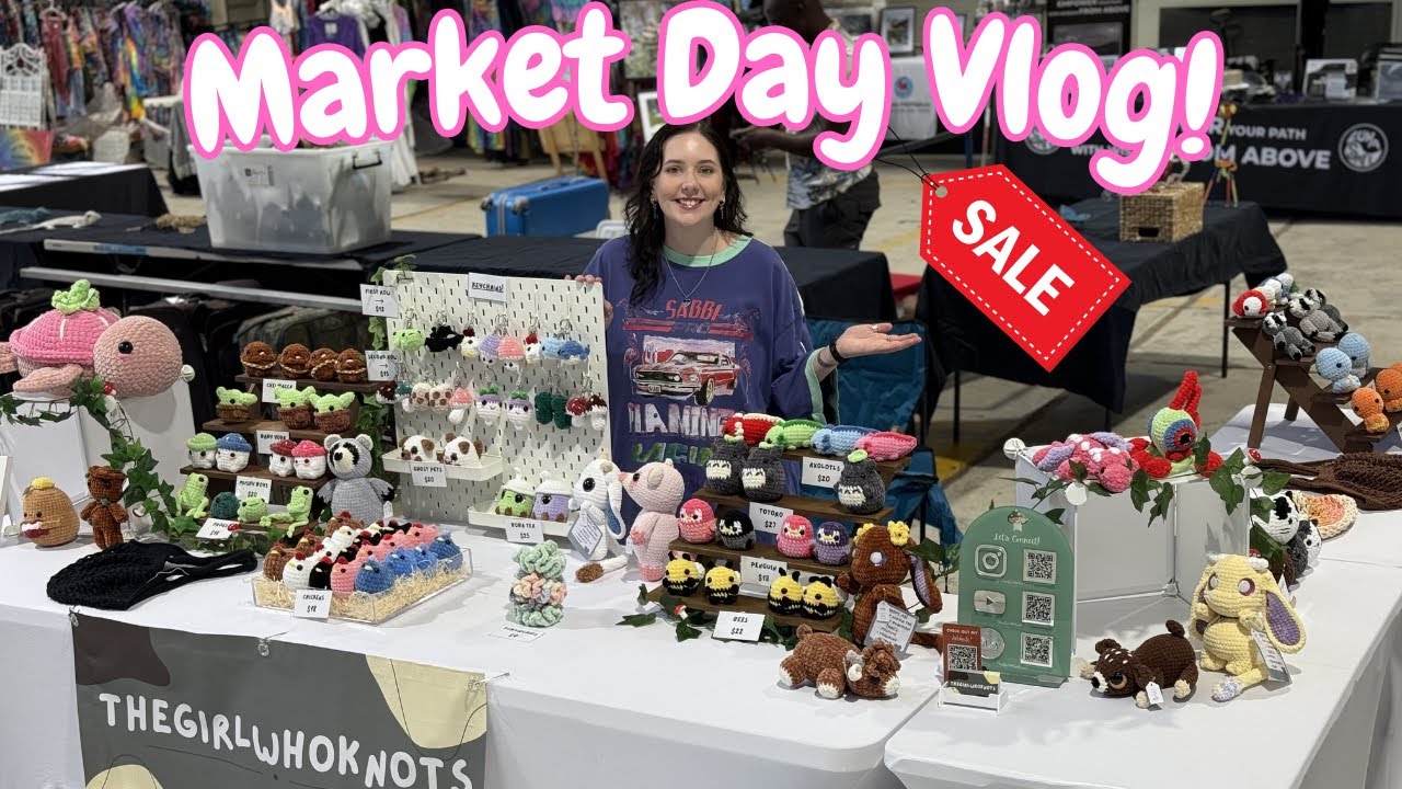 Putting Crochet Plushies ON SALE At My First Market Of 2025!? Pricing + Inventory || Amigurumi Vlog
