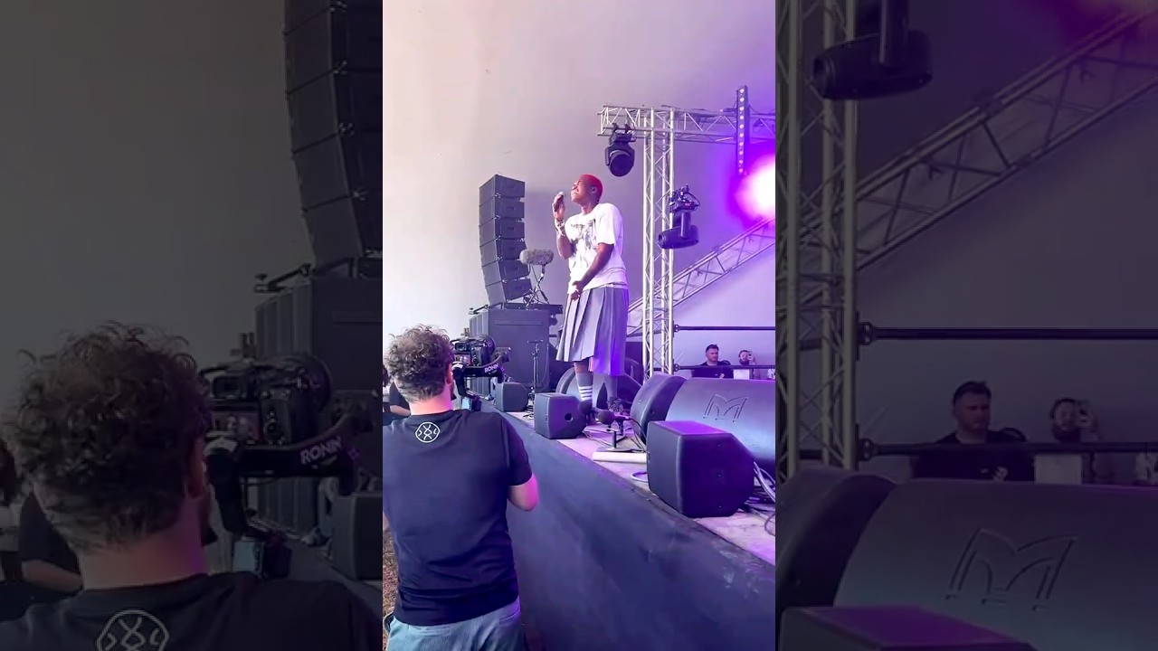 Filming a special guest on Glastonbury's BBC Introducing Stage...