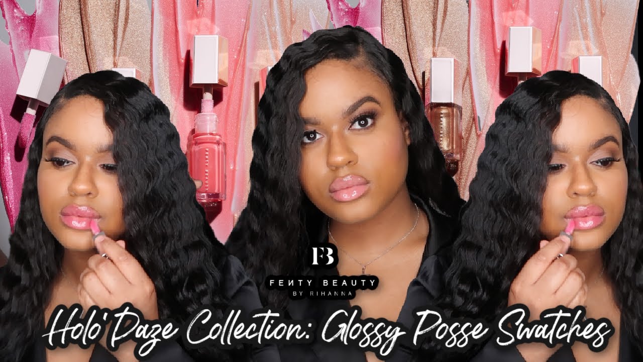 GET THIS FROM THE SEPHORA SALE | *NEW* FENTY BEAUTY HOLO'DAZE COLLECTION!! GLOSSY POSSE SET SWATCHES