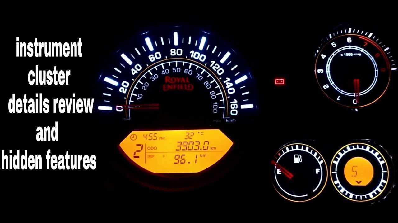 instrument cluster of royal enfied himalayan | hidden features | compass review