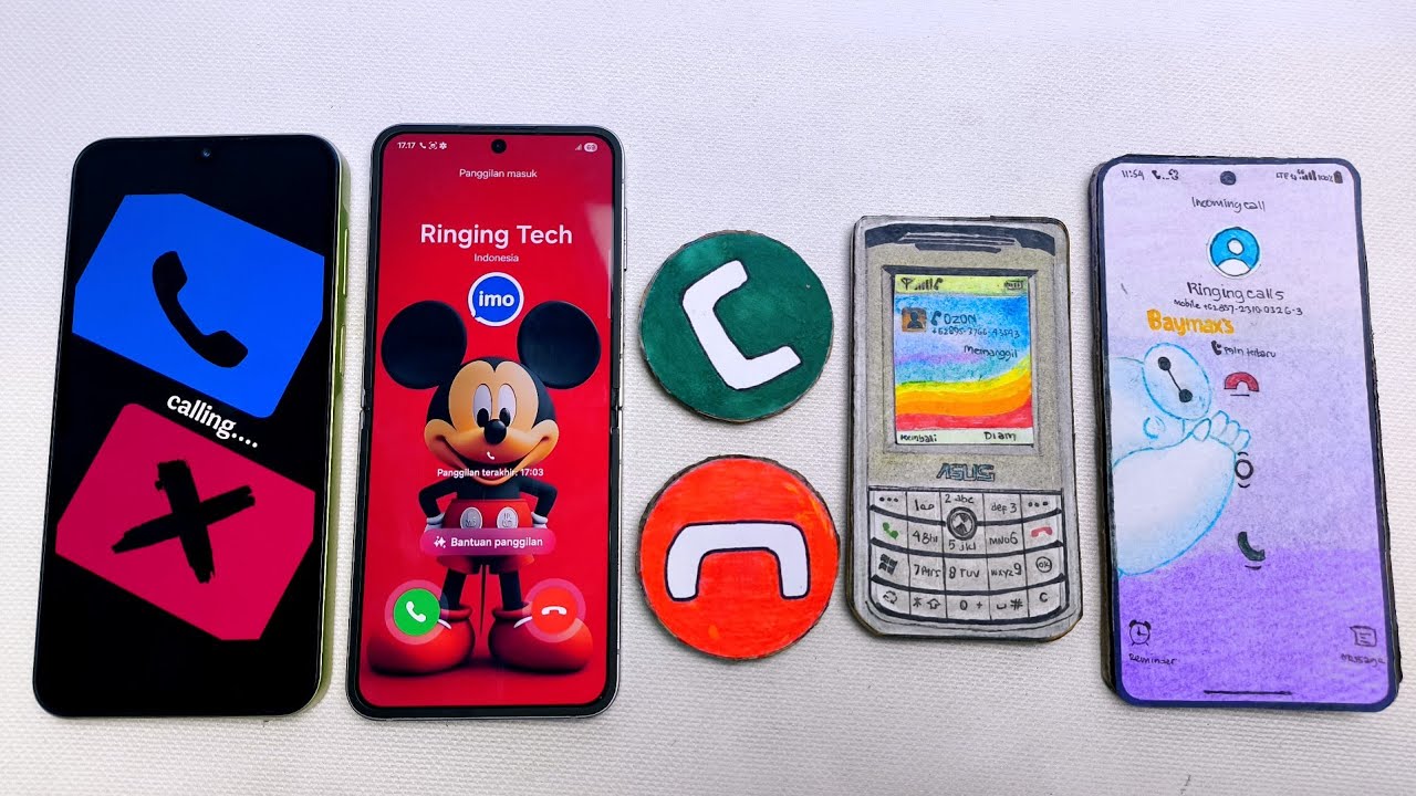 Galaxy a15 vs Galaxy Flip Silent vs Big button vs Asus 3330 vs Tecno 40 pro ncoming call