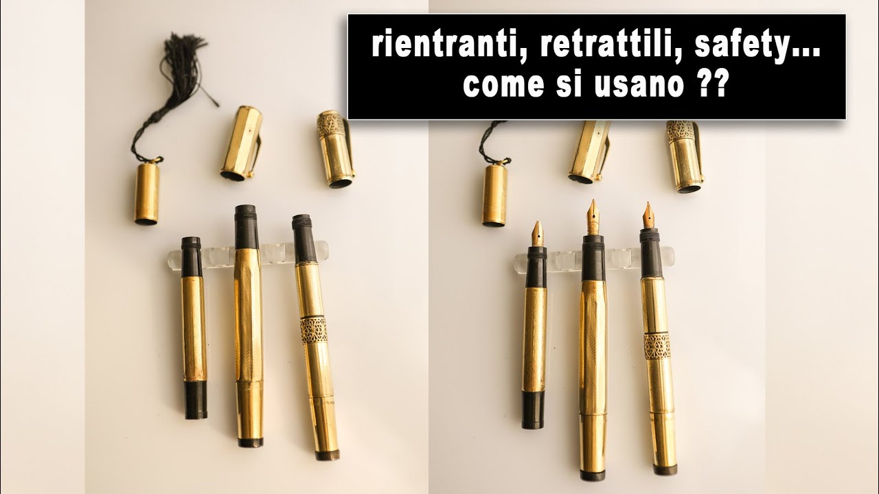 Stilografica rientrante ( safety )....come si usa ??