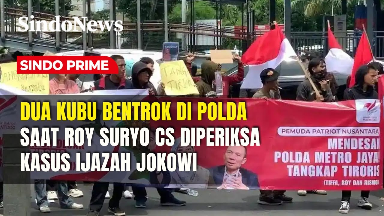 Massa Geruduk Polda Metro Desak Roy Suryo CS Ditahan | Sindo Prime | 14/11