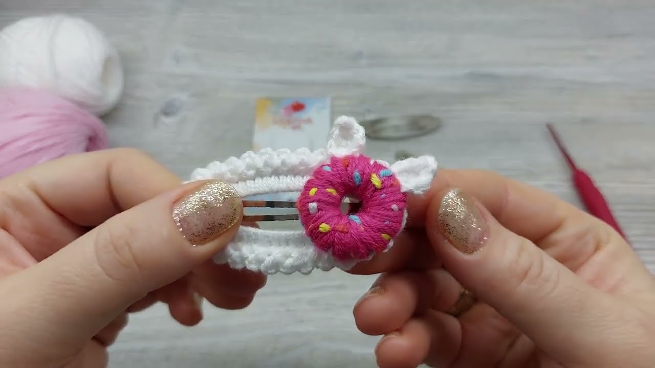 ‼️DAHA KOLAYI YOK‼️Donut  Toka Yapımı/Donut Crochet Hair Clips 🍩