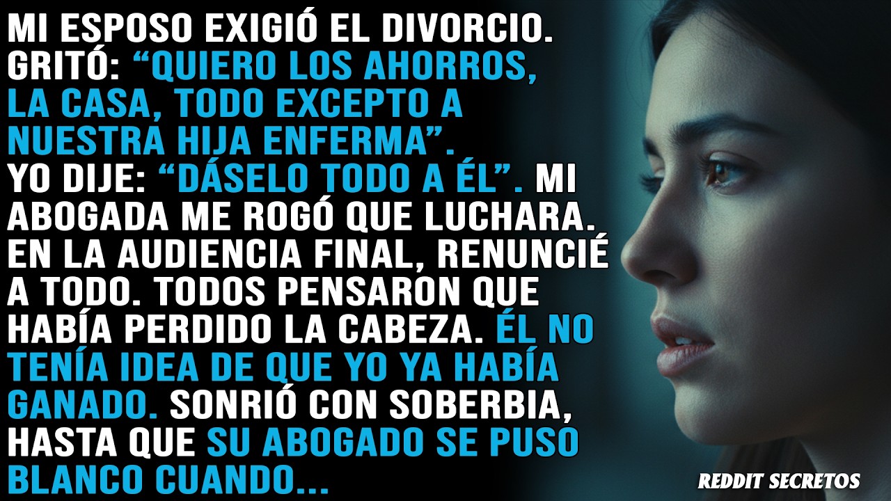 Mi esposo se quedó con todo en el divorcio: no tenía idea de que en realidad lo perdió todo y...