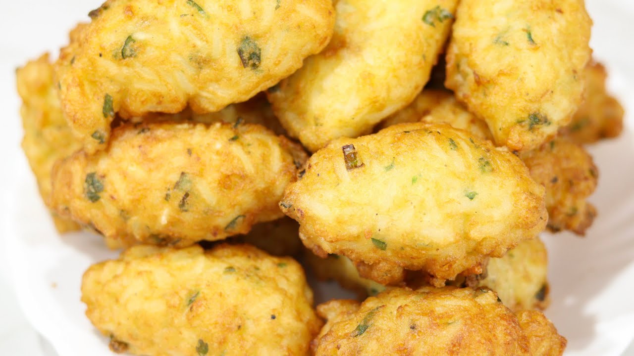 VEJA PORQUE ESSE É O MELHOR BOLINHO DE ARROZ - VOCÊ VAI SE SURPREENDER - BOLINHO DE ARROZ FÁCIL