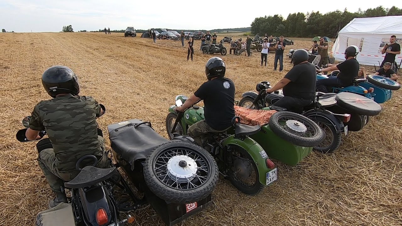 IV Wyścig na Ściernisku o Puchar Upalonego Tłoka Część II - WYŚCIG !!! BMW DNIEPR URAL WSK 206CCM