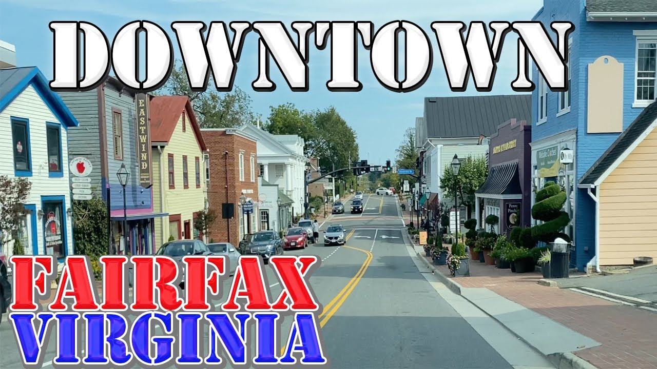 Fairfax - Virginia - 4K Downtown Drive