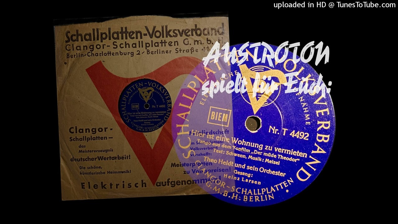 Theo Heldt, Paul Dorn (voc): Hier ist eine Wohnung zu vermieten - Tango (Berlin 1936)