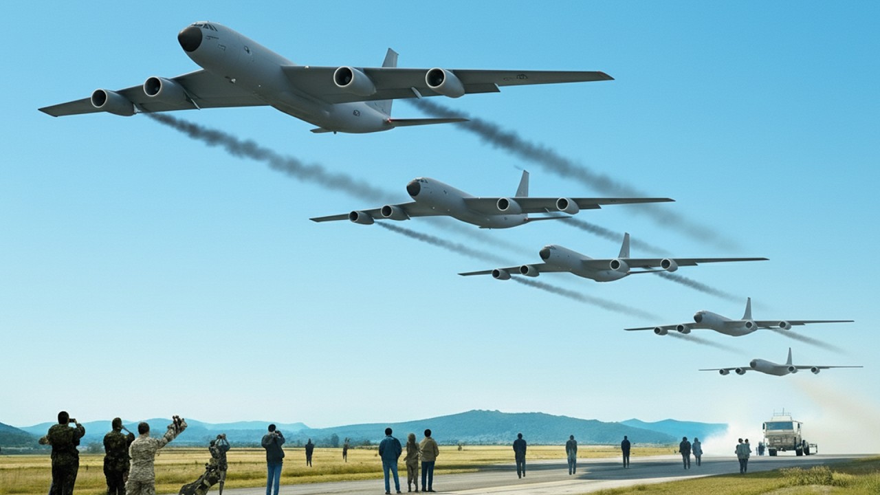 Напряженность нарастает! Десятки самолетов KC-135 задействованы в чрезвычайной ситуации.