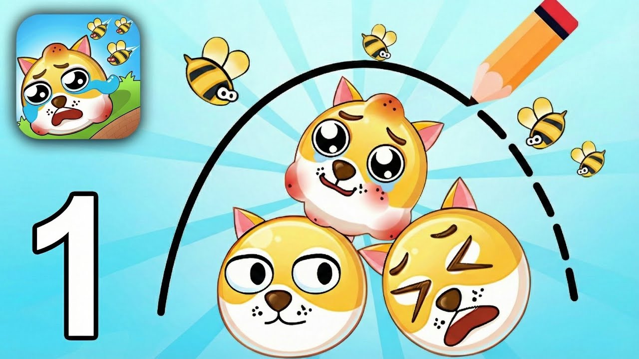 Save the Doge – Gameplay Walkthrough Part 1 - Bee Attack Rescue Gameplay (Android & iOS)