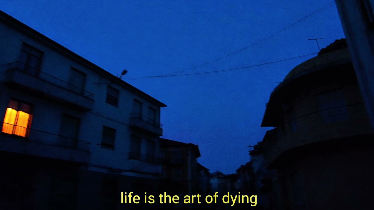 life is the art of dying...