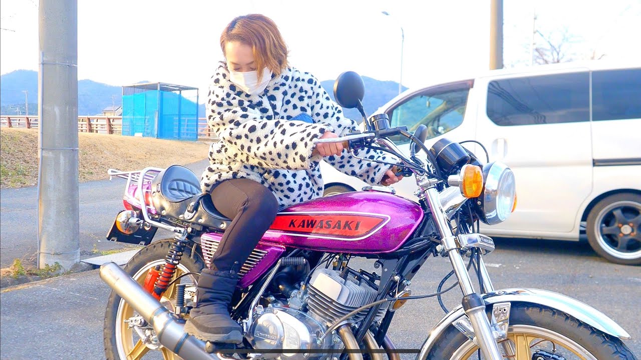極上美車❗カワサキKH250、爆音スガヤ集合チャンバー❗当時物ハヤシキャストホイール、当時物キャリー、カワグチシート、マルゾッキサスペンション❗ #norikh250 #bike #バイク