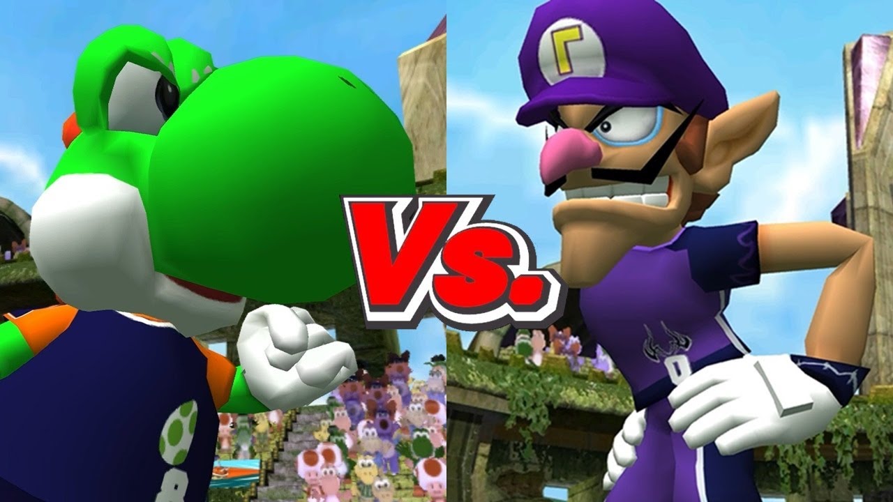 Super Mario Strikers - Yoshi/Hammer Bros Vs. Waluigi/Hammer Bros
