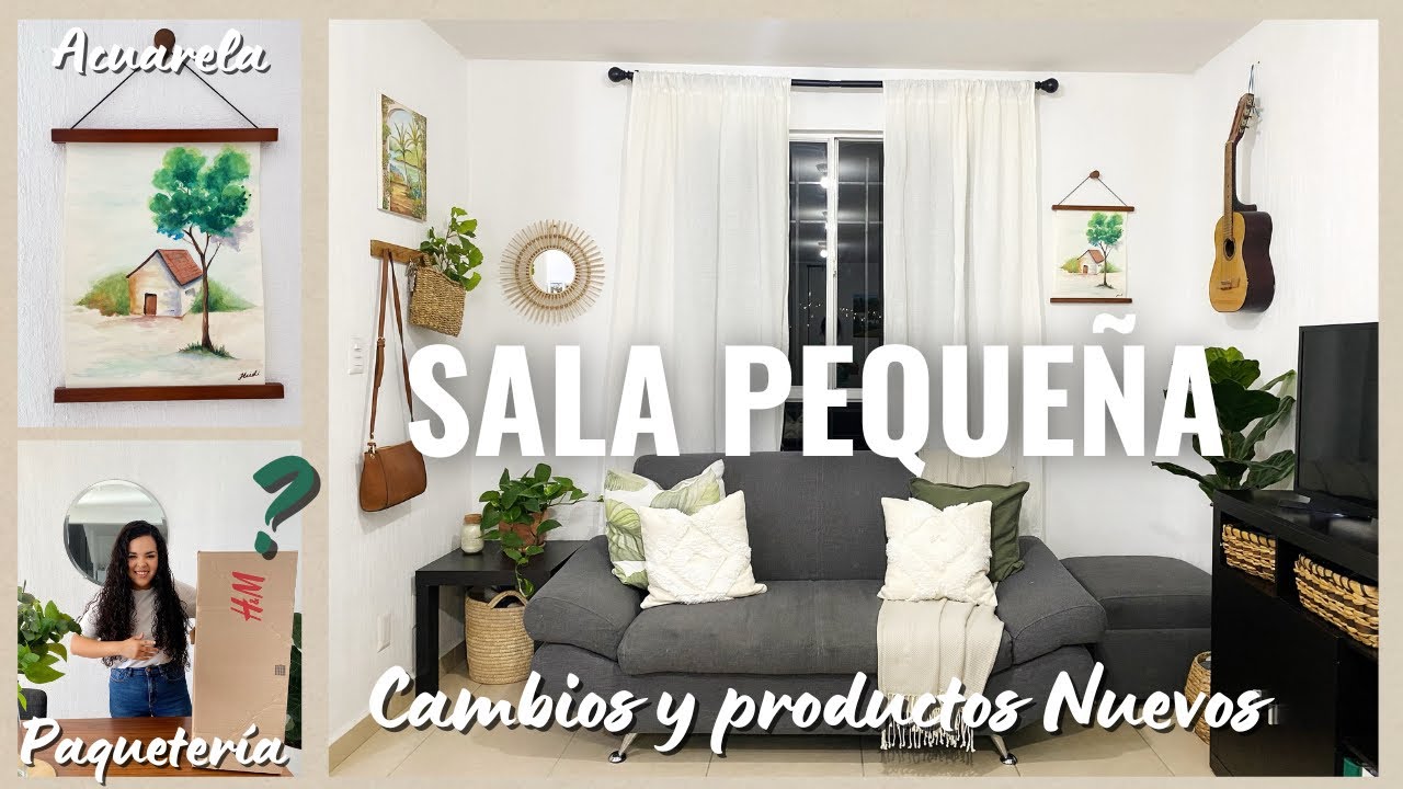 SALA PEQUEÑA 🪴Limpieza y decoración para el Verano || Abriendo paquete de H&Mhome | CASA INFONAVIT