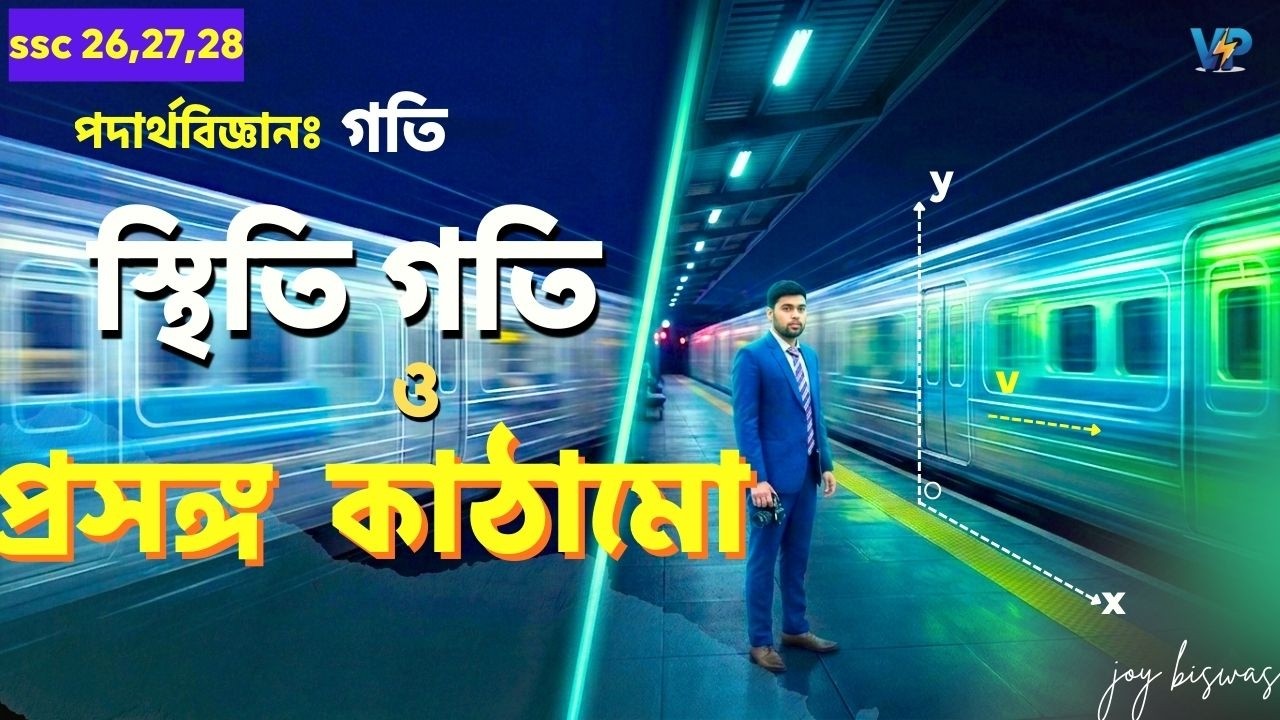 SSC পদার্থবিজ্ঞান । অধ্যায় ২ গতি  | স্থিতি, গতি ও প্রসঙ্গ কাঠামো সহজ ব্যাখ্যা @Vidyapeeth2