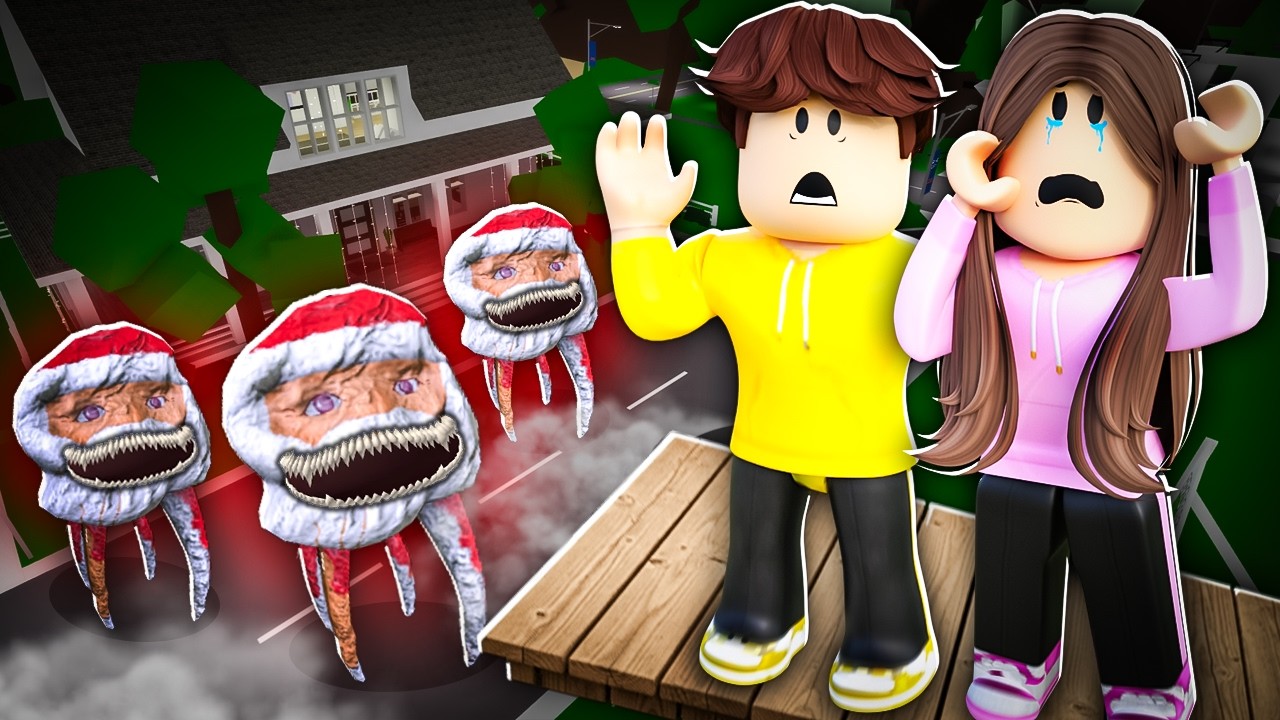 Budujemy SEKRETNĄ BAZĘ aby UKRYĆ SIĘ PRZED GOO GOO GAGA w BROOKHAVEN RP! 😰 (Roblox)