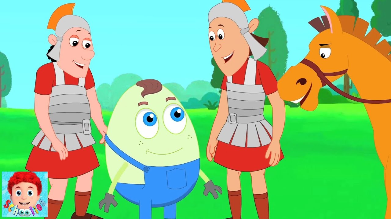 Humpty Dumpty se sentó en una pared Rimas graciosas para niños