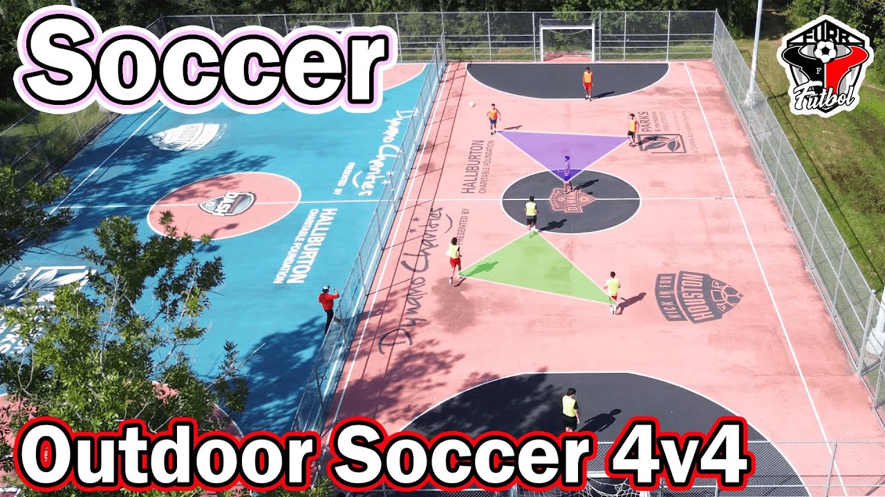 Soccer - 4v4 - Outdoor - 2/1 Triangle Formations
