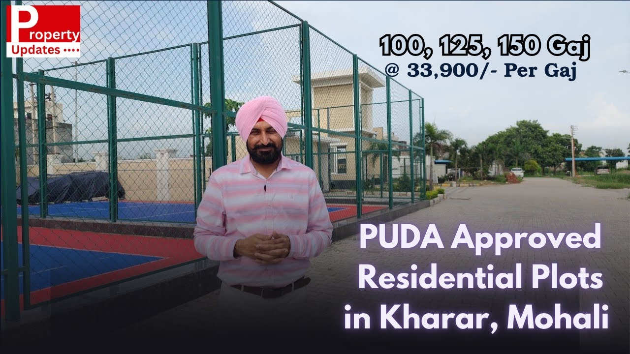 100, 125 , 150 Yards Plots in Approved Gated Society in Kharar City Greater Mohali