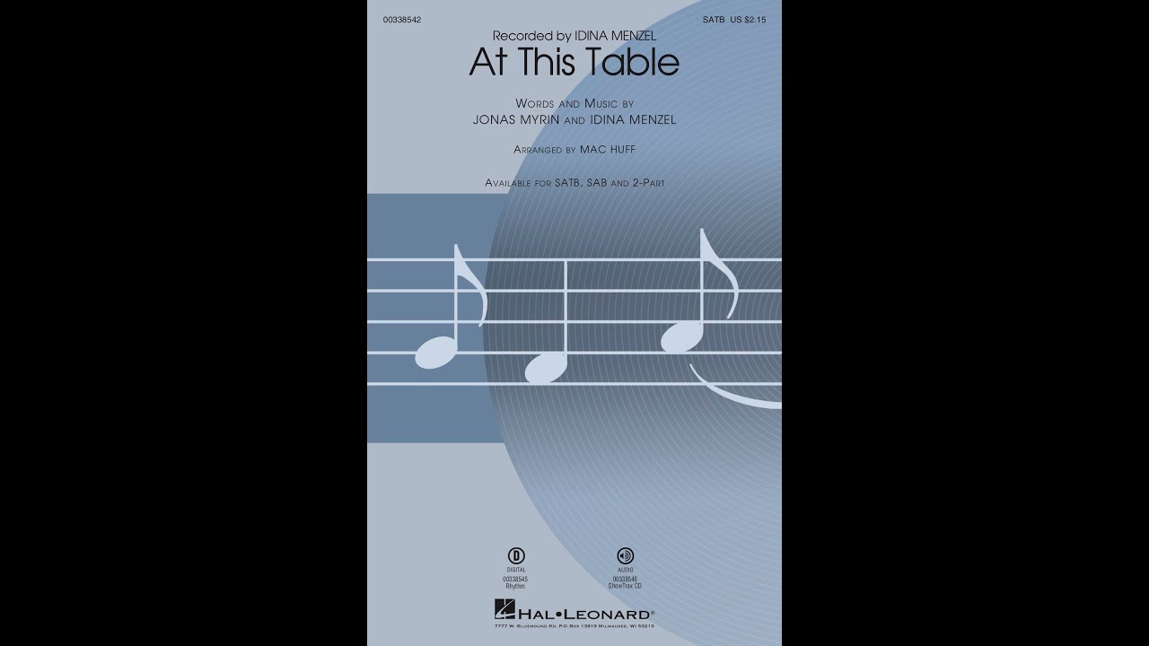 At This Table (SATB Choir) - Arranged by Mac Huff
