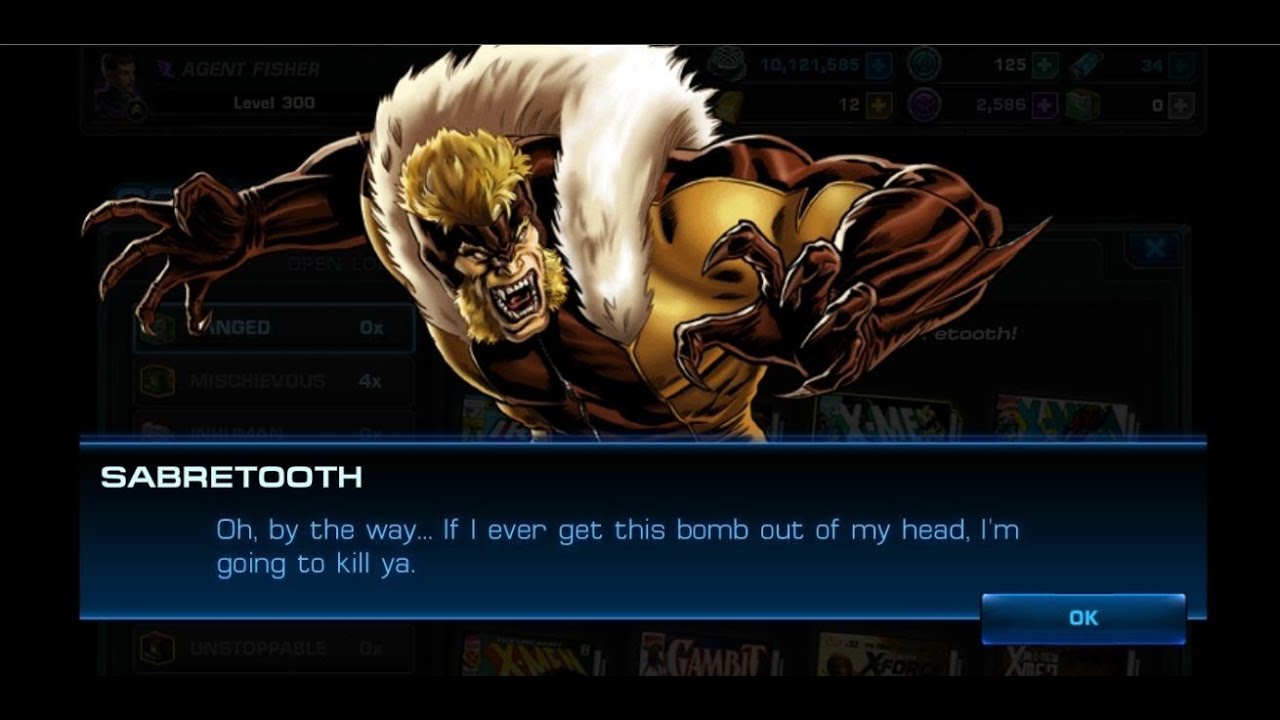Marvel Avengers Alliance: Sabretooth Recruited (PVP Lockbox Character)