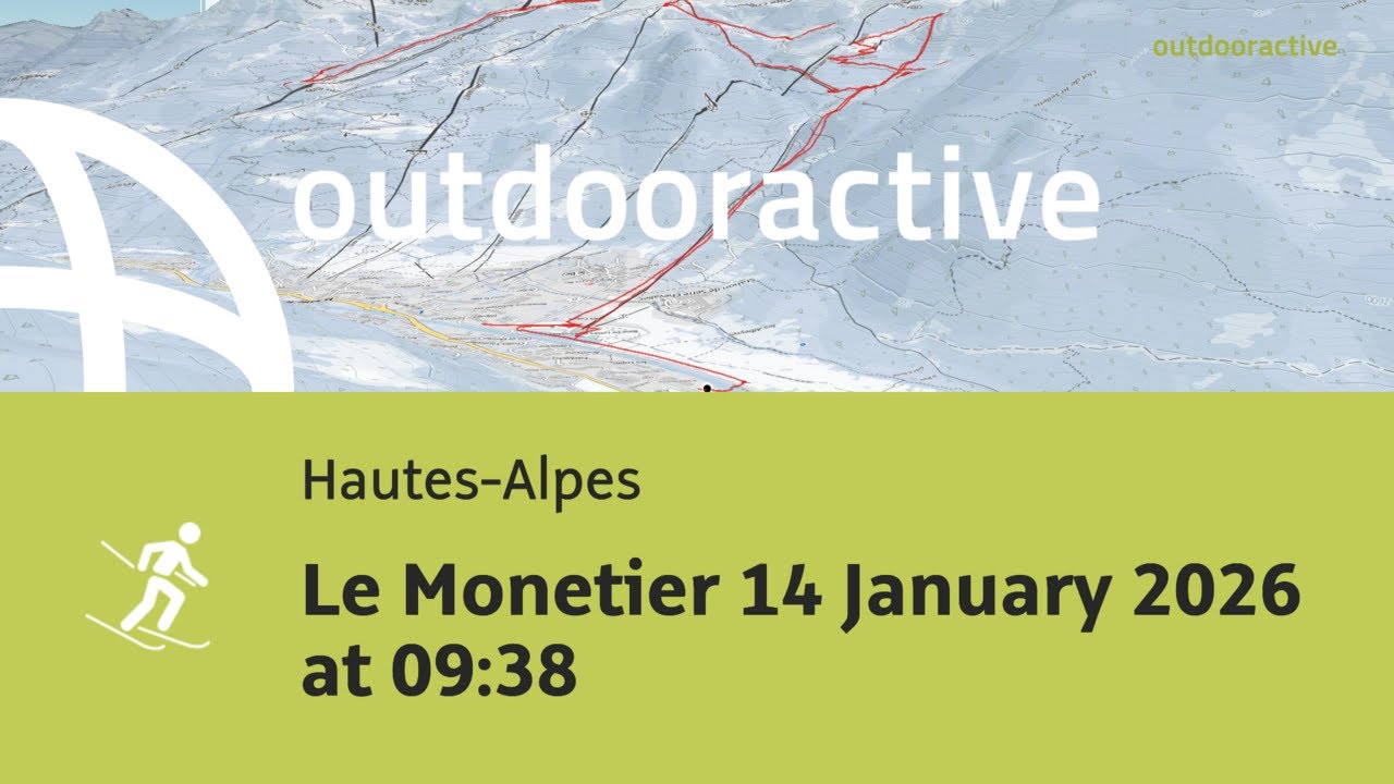 Flyover video: Le Monetier 14 January 2026 at 09:38