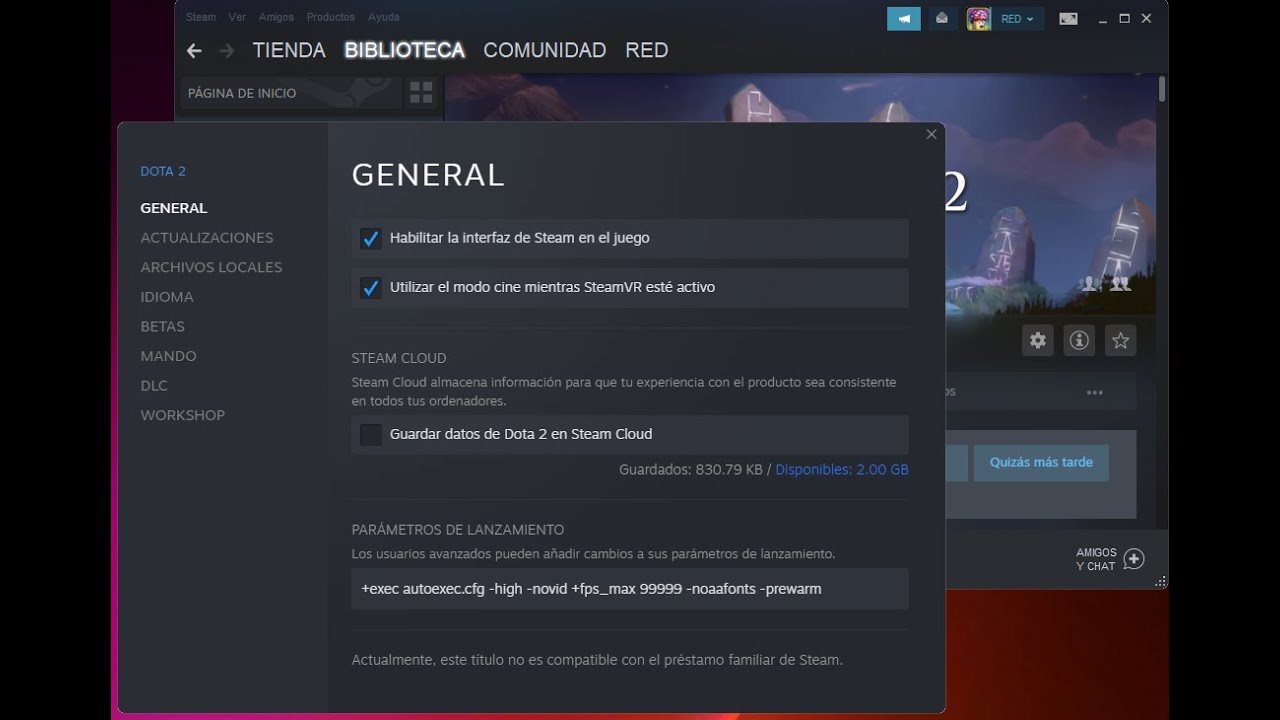 PARAMETROS de Lanzamientos DOTA 2 y Archivos AUTOEXEC.cfg Agosto 2021
