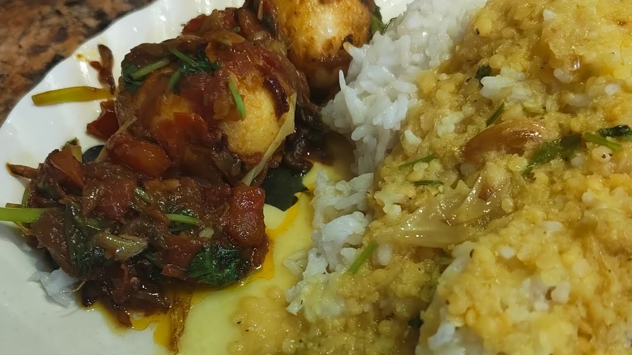 Simple Dal & eggs curry 🍛🤤