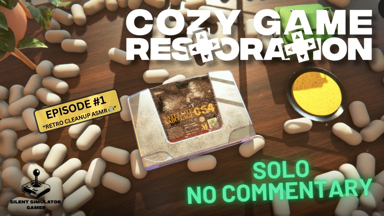 Cozy Game Restoration 🚿 Cleaning 2 Retro Cartridges in This Chill Playtest