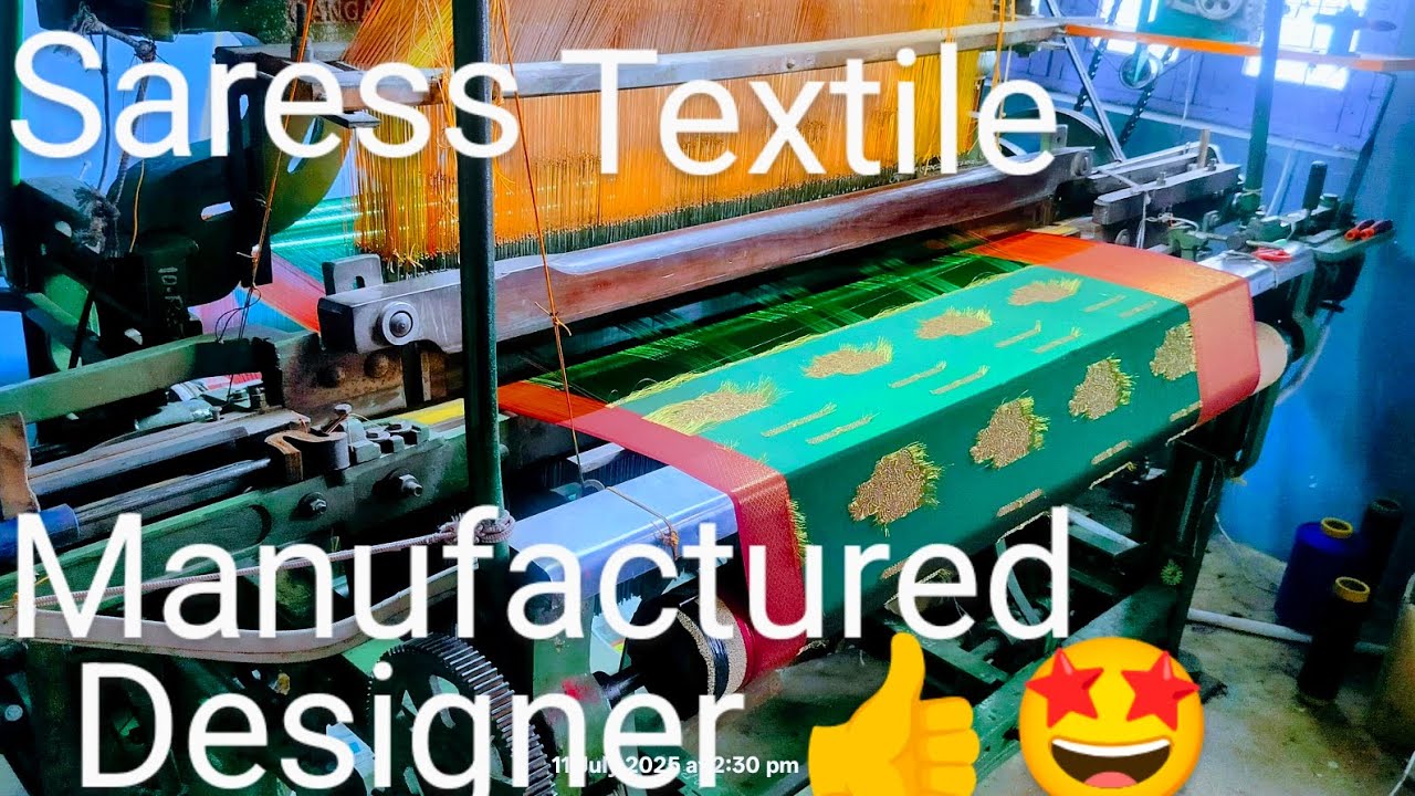 Saress design textile  manufactured silk saress 👍🤩🥰👌