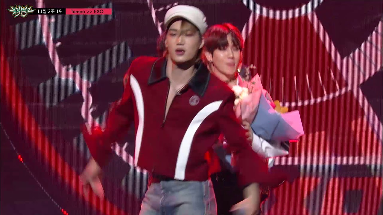 뮤직뱅크 11월 2주 1위 EXO   Tempo 세리머니 Cut' 20181109