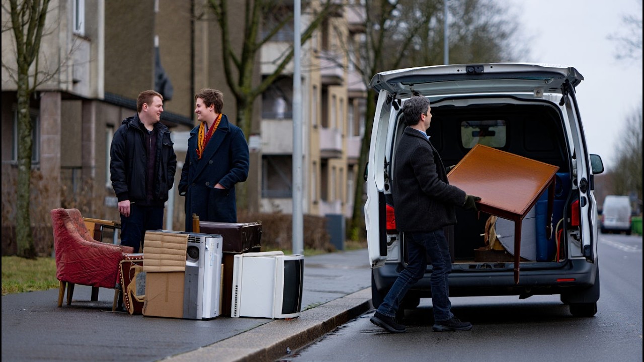 What do Germans throw away on the street