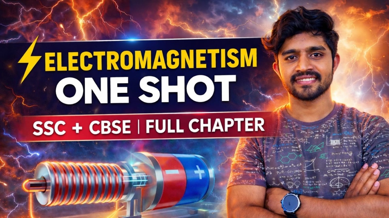 ELECTROMAGNETISM Class 10 ⚡| SSC & CBSE | One Shot| English+Telugu | TS & AP | by Sarvesh Sir