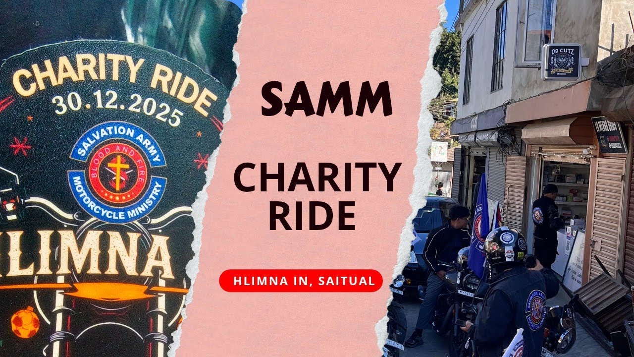 Salvation Army Motorcycle Ministry Charity Ride || Hlimna In || Saitual ||30.12.2025