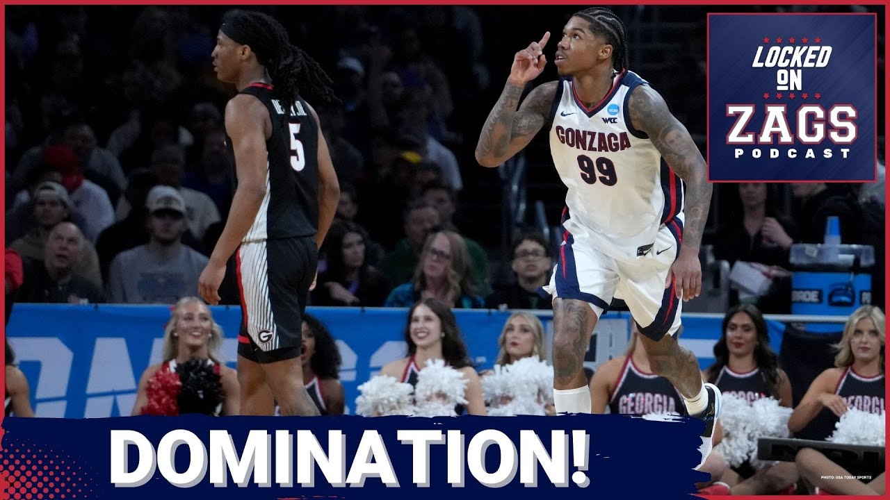 Gonzaga DOMINATES Georgia, will advance to face No. 1 Houston in NCAA Tournament! Hickman on fire|