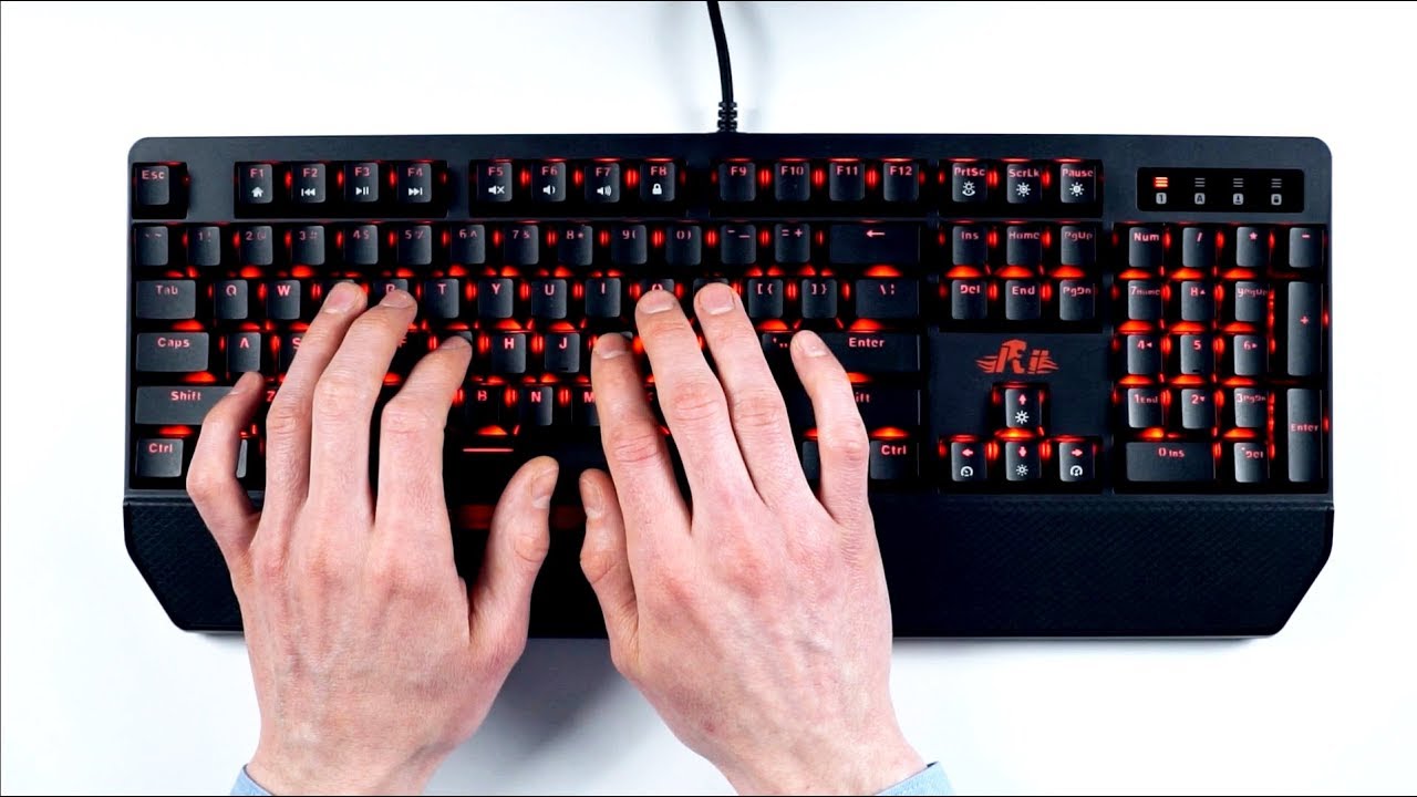 ASMR Mechanical keyboard (click! clack!)