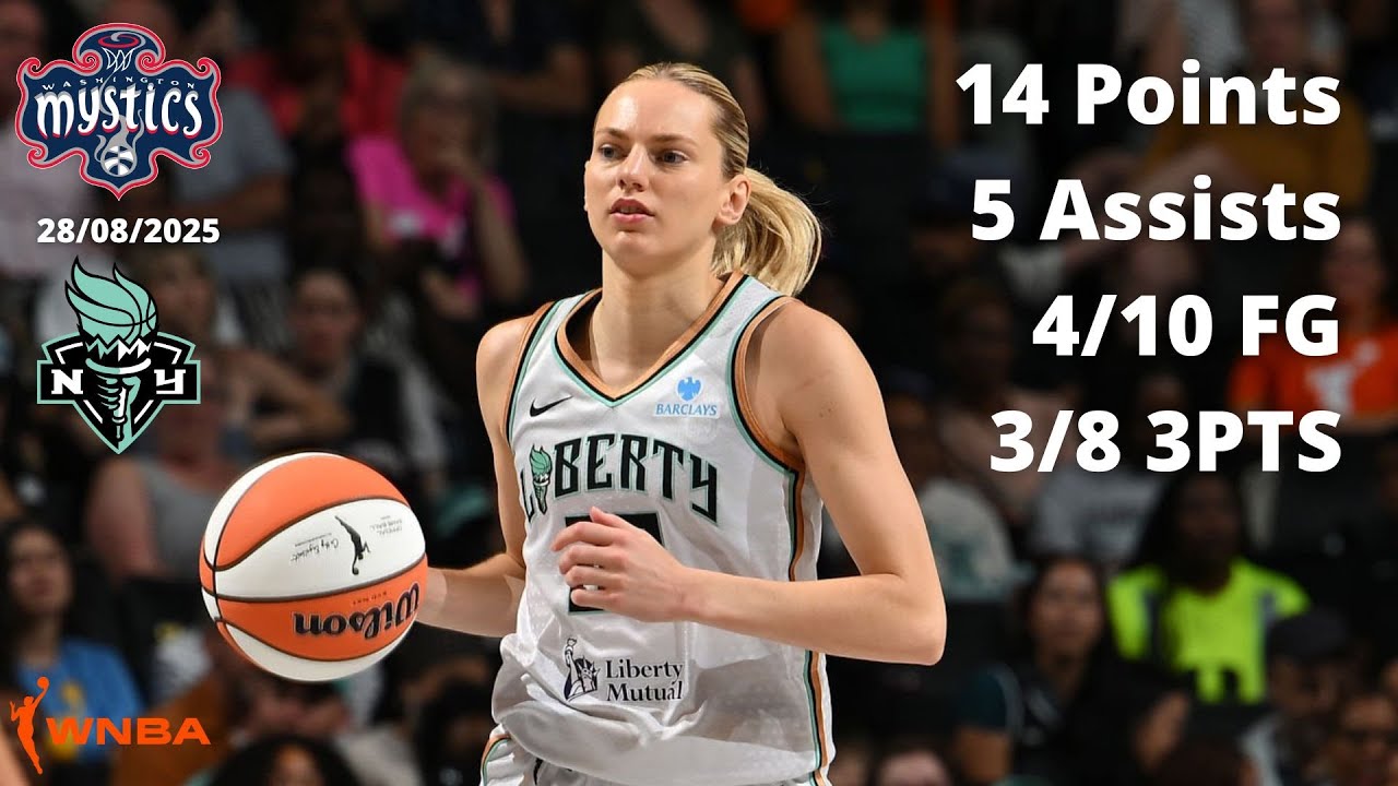 Marine Johannes 14 Points vs Mystics - WNBA 2025