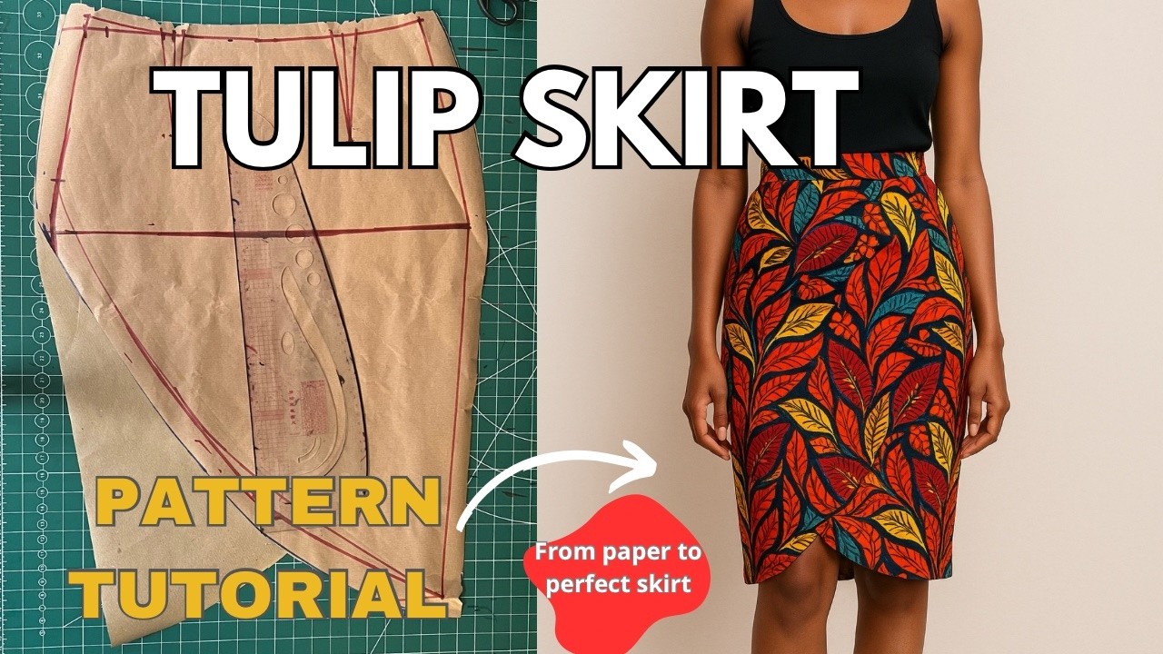 Easy Tulip Skirt Pattern | No Sewing Experience Needed
