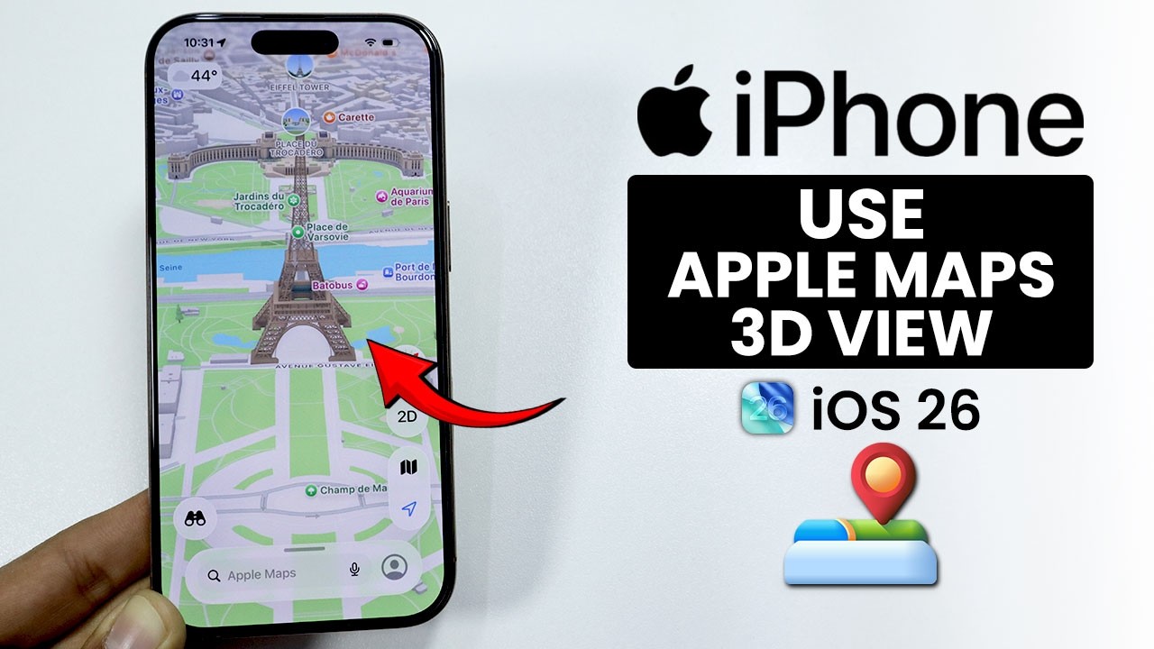 iOS 26 - How to Use Apple Maps 3D View on iPhone