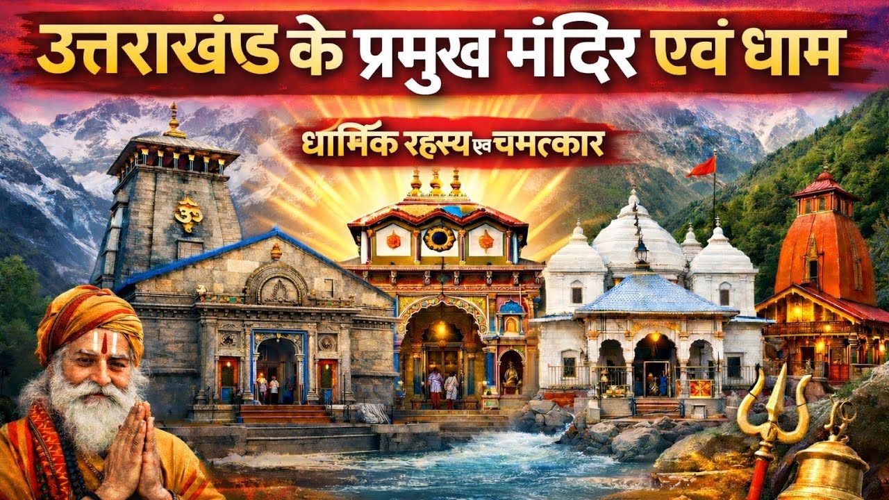 उत्तराखंड के प्रमुख मंदिर एवं धाम | Devbhoomi Uttarakhand