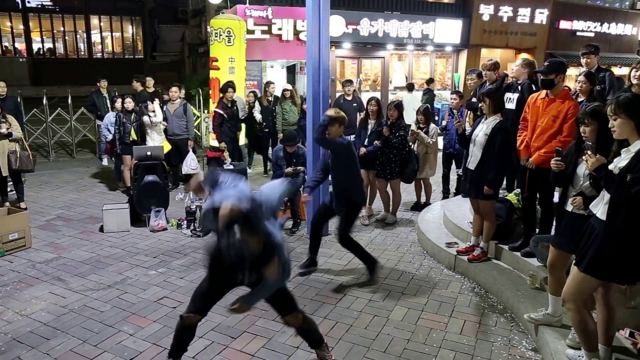 JHKTV] hong dae street dance DOB  Yang & hyo jin never ever