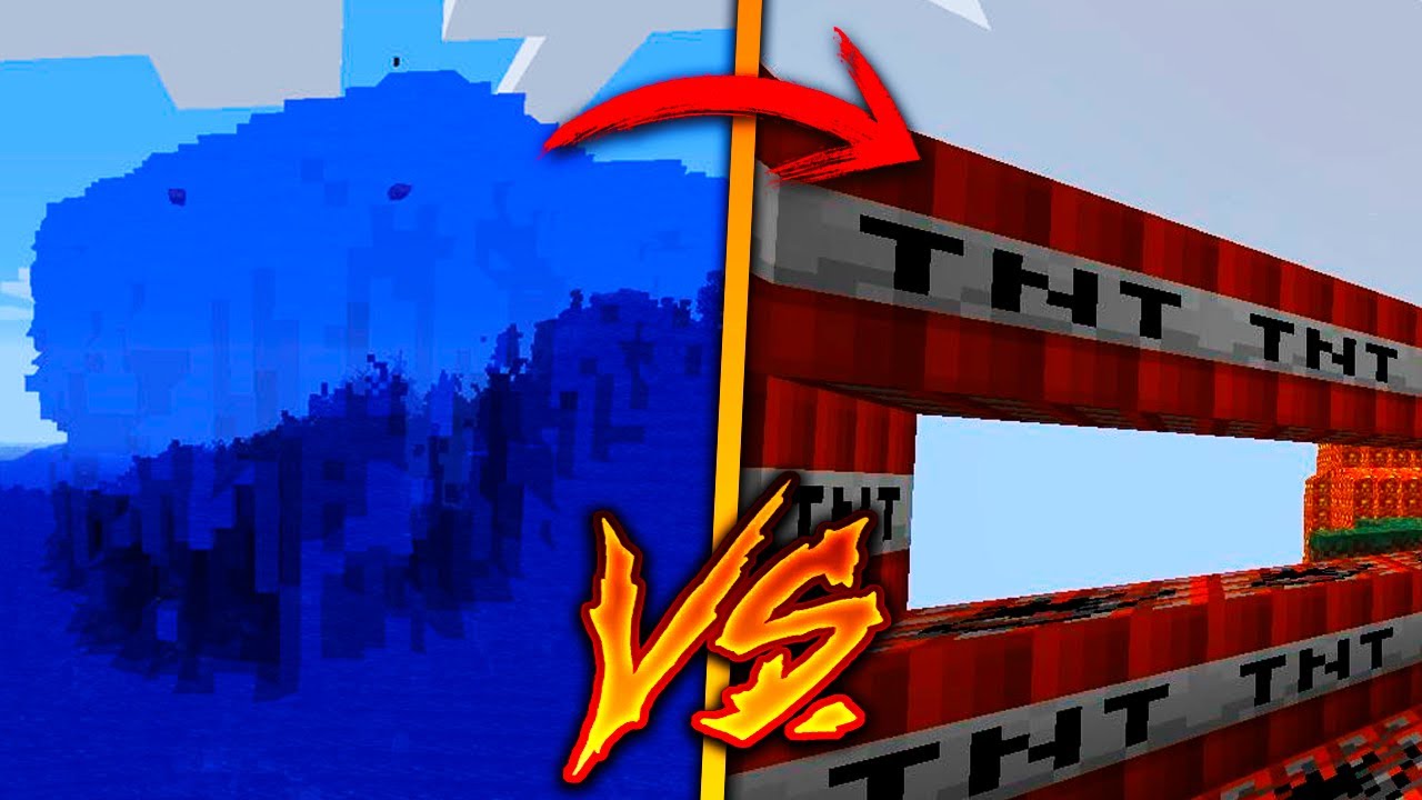 MINECRAFT: RETO DE LA BASE VS TSUNAMI 😱🌊 TSUNAMI VS BASE DE TNT VS TORNADO ¿BASE INDESTRUCTIBLE?