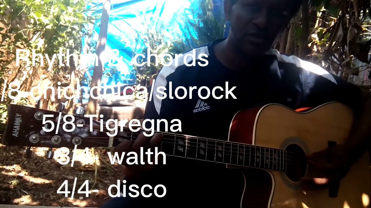 Guitar lesson for beginners -chords &rhythm.