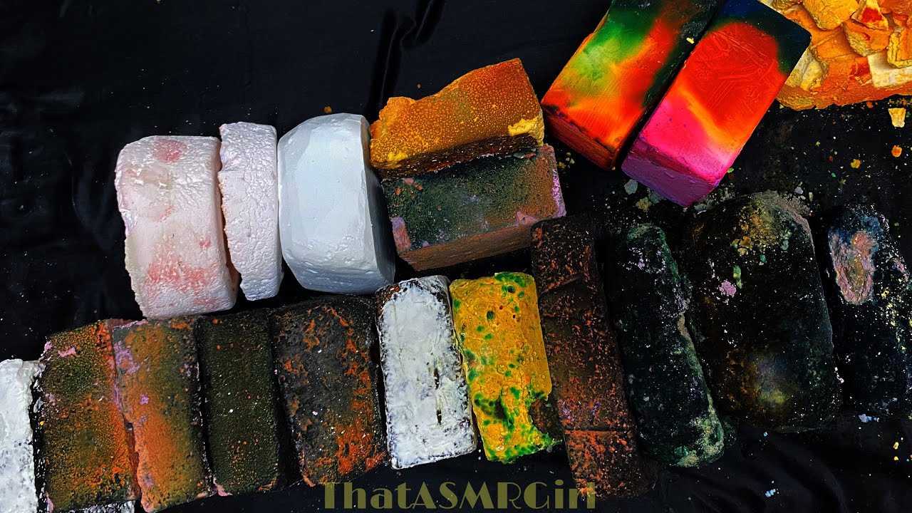 Fresh dyed blocks with dusty reformss💕✨. // ASMR | crispy | Dusty | crunchy | Gymchalk.